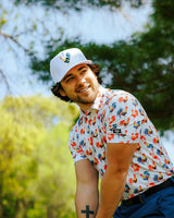 Gorra de Golf Waggle Feelin Cocky - Blanco