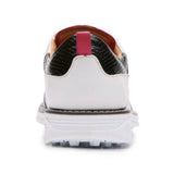 Zapatos de Golf Boxto Inspiration Romance Spikeless - Blanco y Plateado (Mujer)