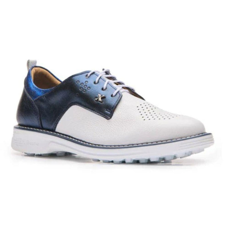 Zapatos de Golf Boxto Inspiration Romance Spikeless - Blanco y Azul Marino (Mujer)