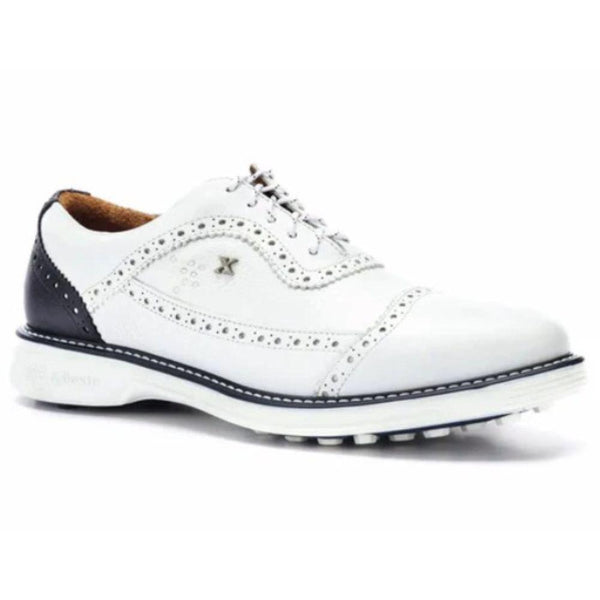 Zapatos de Golf Boxto Legacy Hope Spikeless - Blanco y Azul Marino