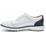 Zapatos de Golf Boxto Legacy Hope Spikeless - Blanco y Azul Marino