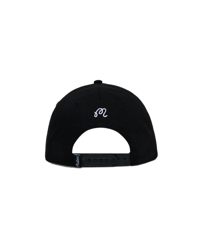 Gorra Malbon Swing Oil Canvas Negro