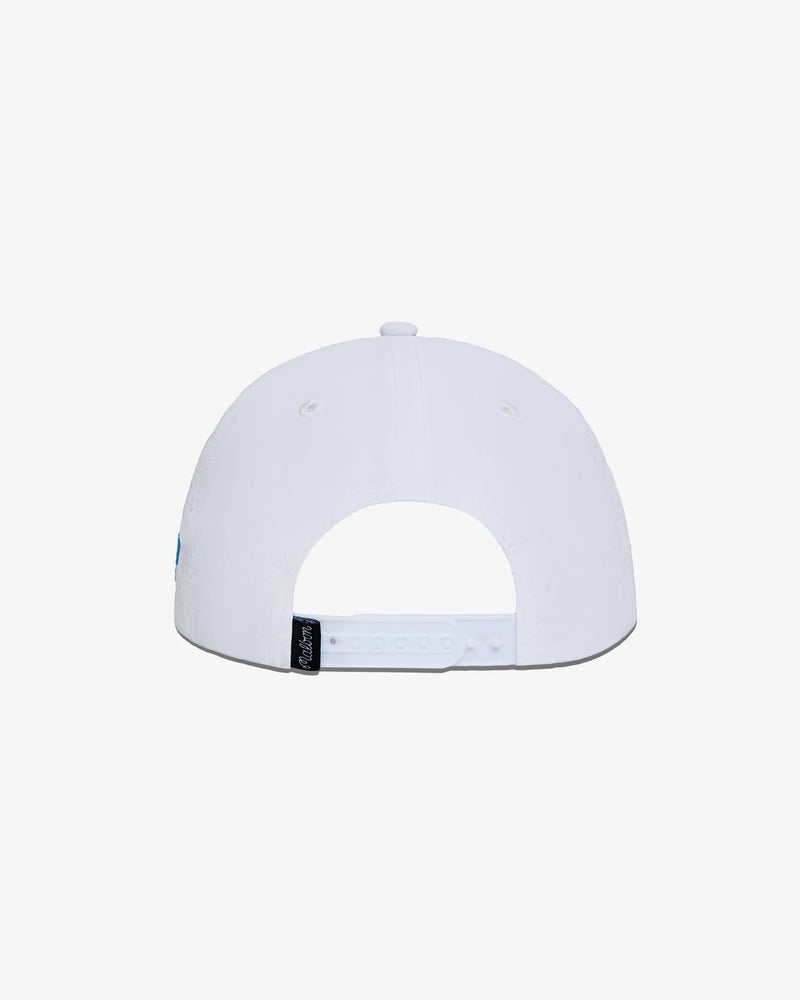 Gorra Malbon Swing Oil Nylon Blanco