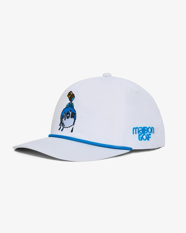Gorra Malbon Swing Oil Nylon Blanco