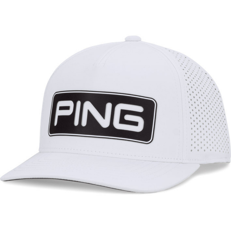 Gorra de Golf Ping Tour Vented - Blanco/Negro