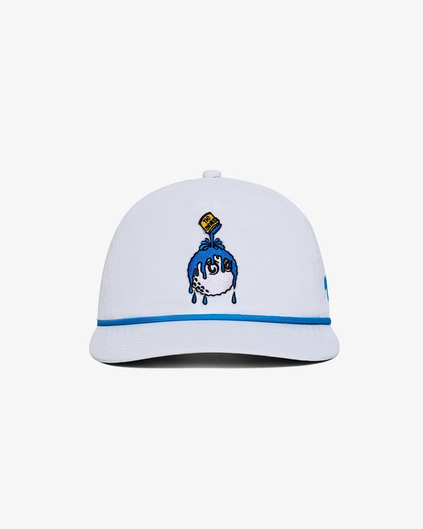 Gorra Malbon Swing Oil Nylon Blanco