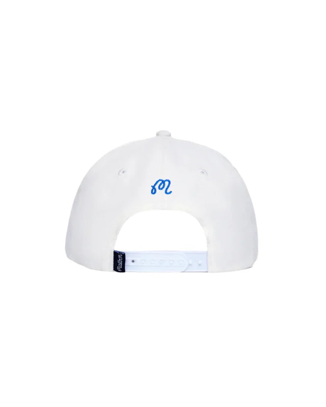 Gorra Malbon Swing Oil Canvas Blanco