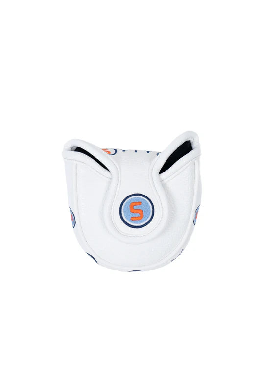 Funda Stitch para Putt Mallet de Piel - Blanco